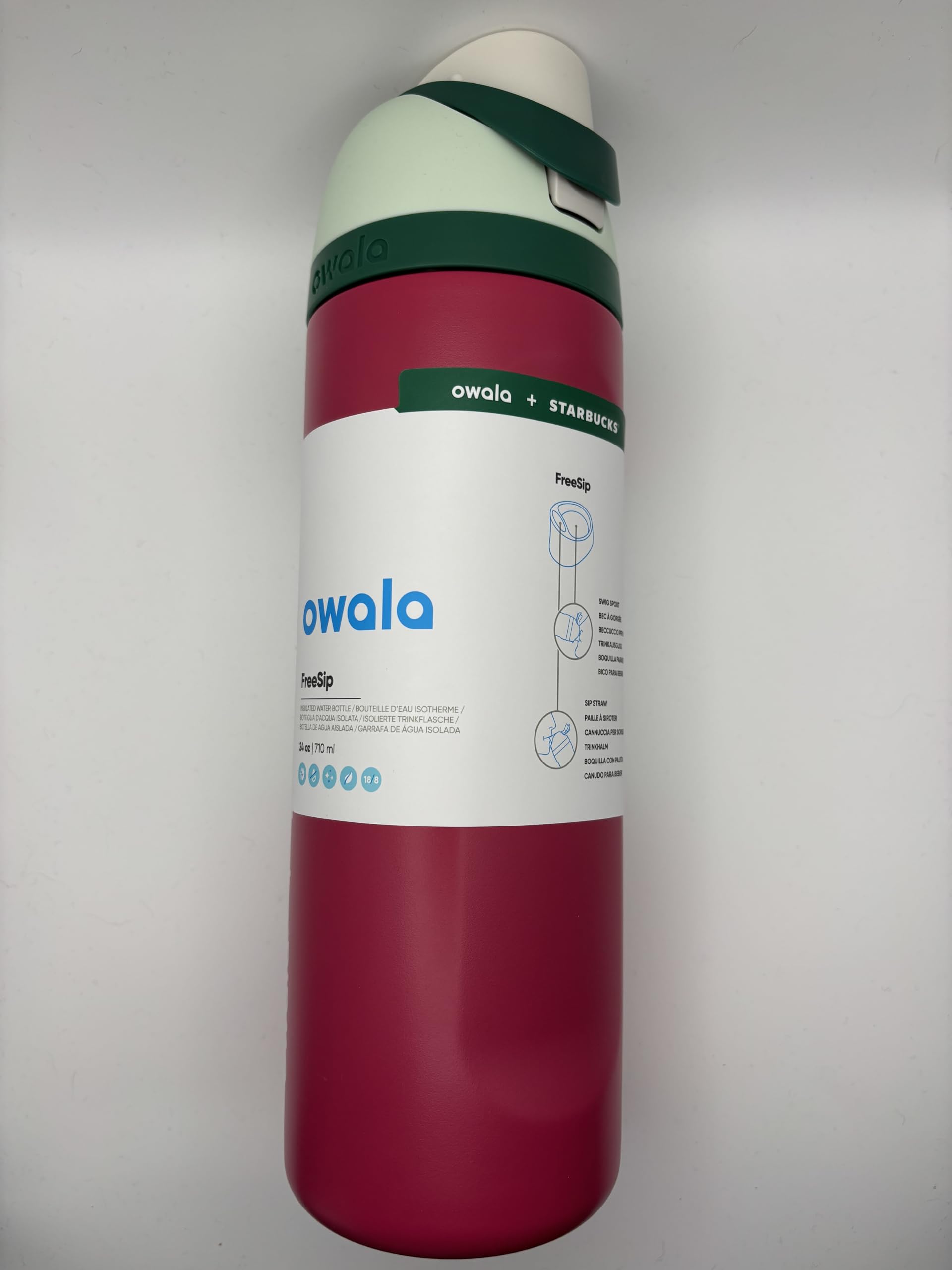 STARBUCKS Owala x Limited Edition FreeSip Water Bottle Christmas